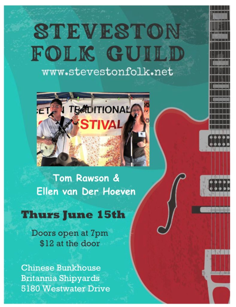 Steveston Folk Guild Concert - July 20th