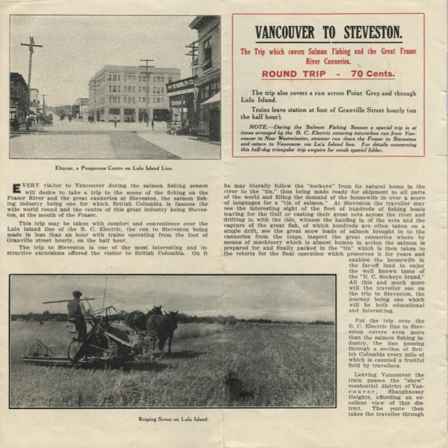 sepia coloured copy of tourism brochure