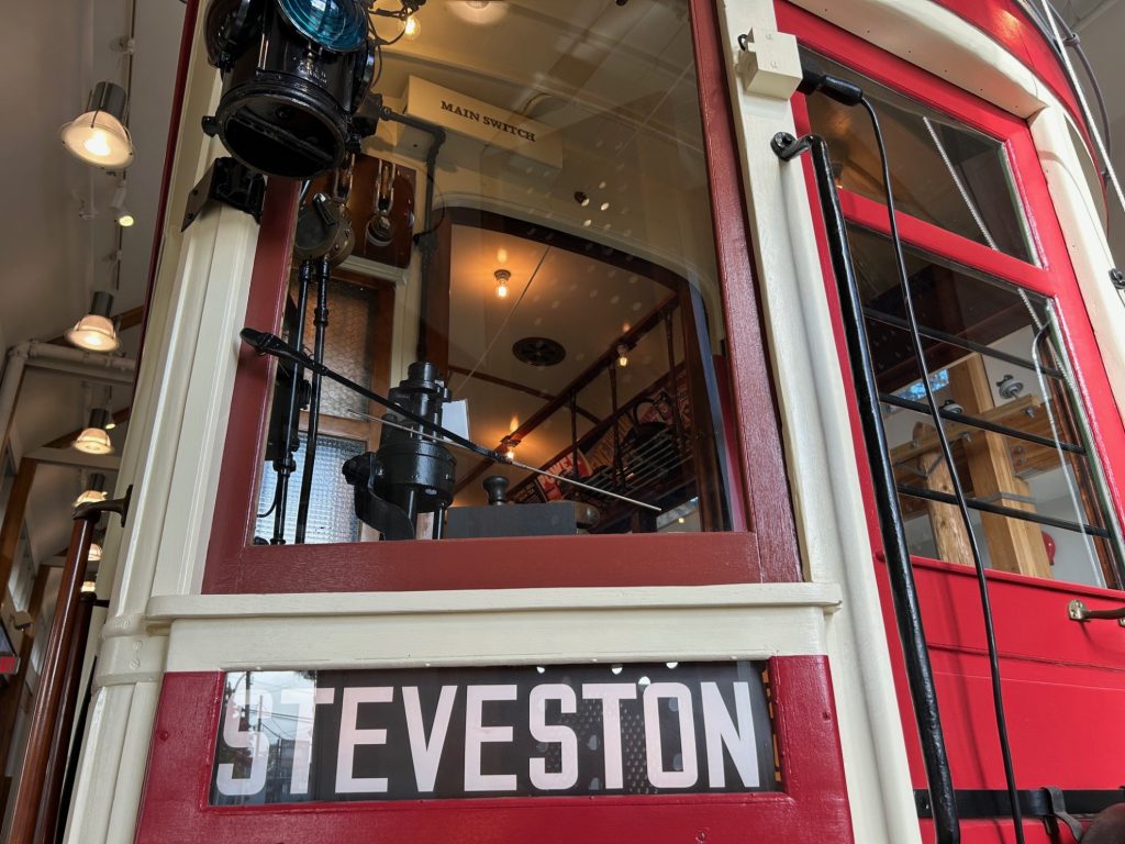 front view of the Steveston Tram